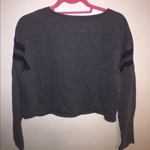 long sleeve crop top